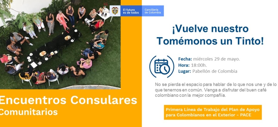 El 29 de mayo se realizará el Encuentro Consular Comunitario en la sede del Consulado de Colombia 