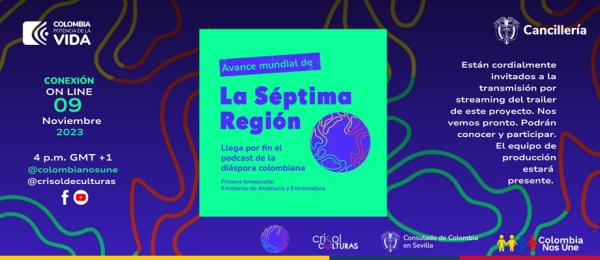 Avance mundial de la Séptima Región, el podcast de la diáspora colombiana 