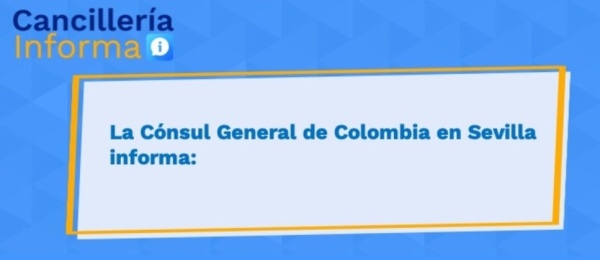 La Cónsul de Colombia en Sevilla informa: 