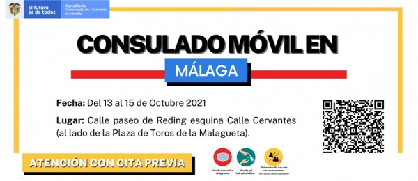 Consulado Móvil en la provincia de Málaga del 13 al 15 de octubre
