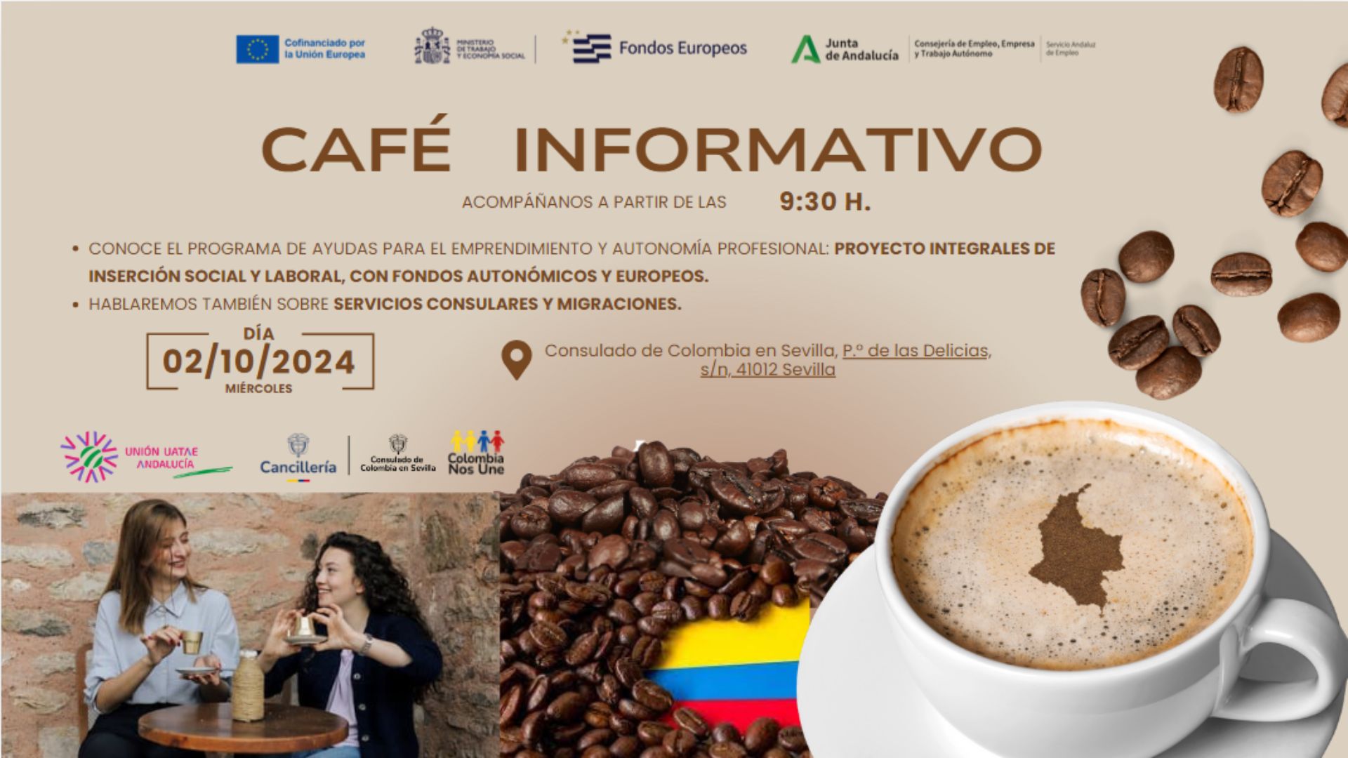 Café Informativo en Sevillaen octubre