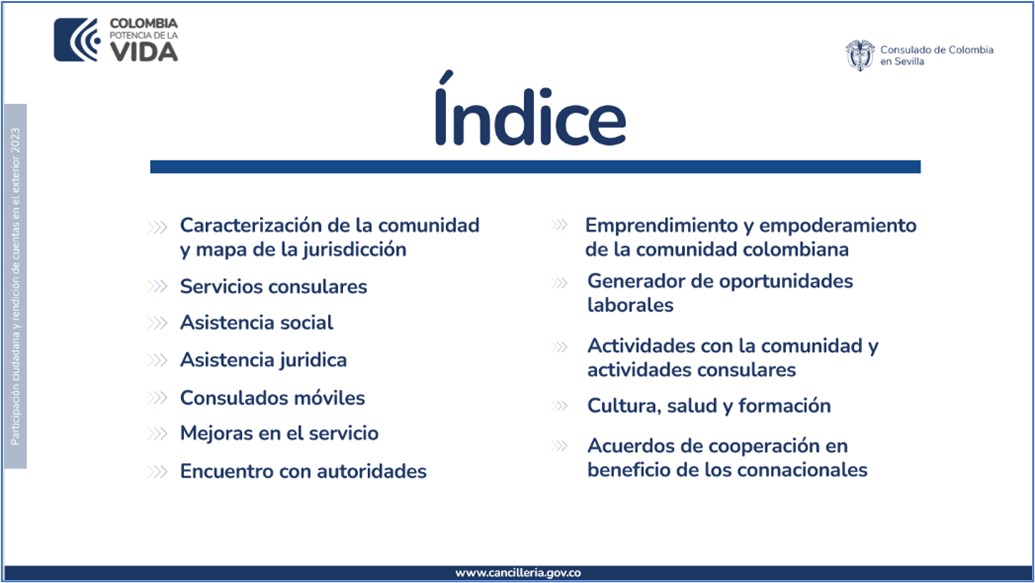 Así rendimos cuentas desde el Consulado General de Colombia en Sevilla