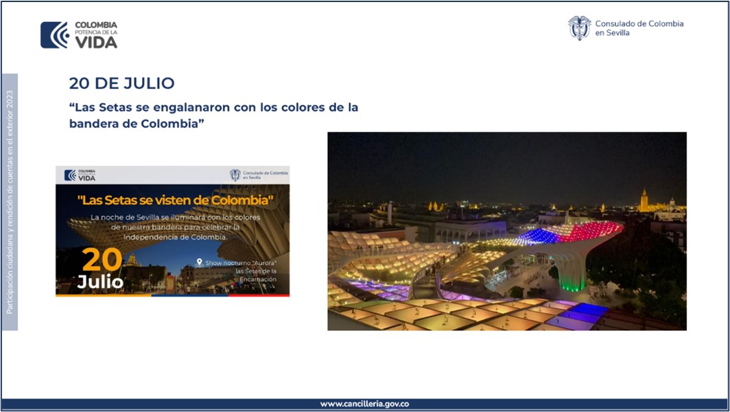 Así rendimos cuentas desde el Consulado General de Colombia en Sevilla