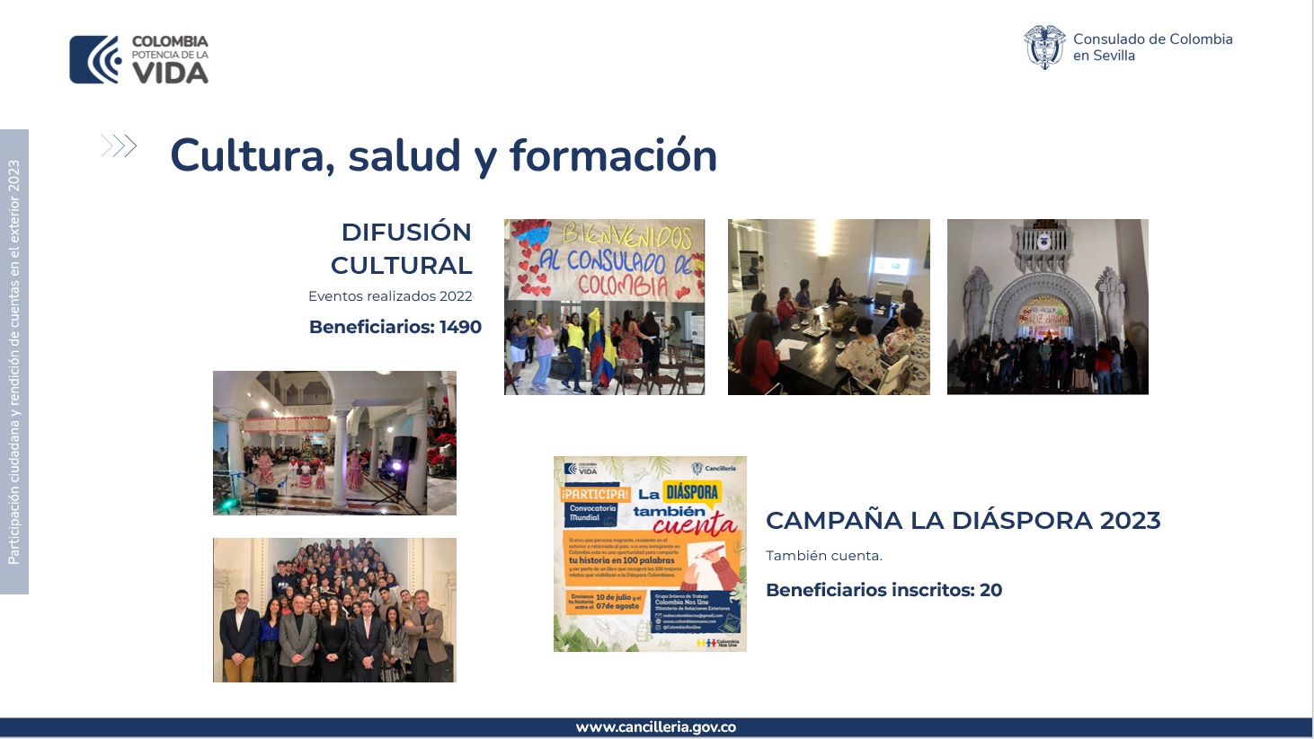 Así rendimos cuentas desde el Consulado General de Colombia en Sevilla