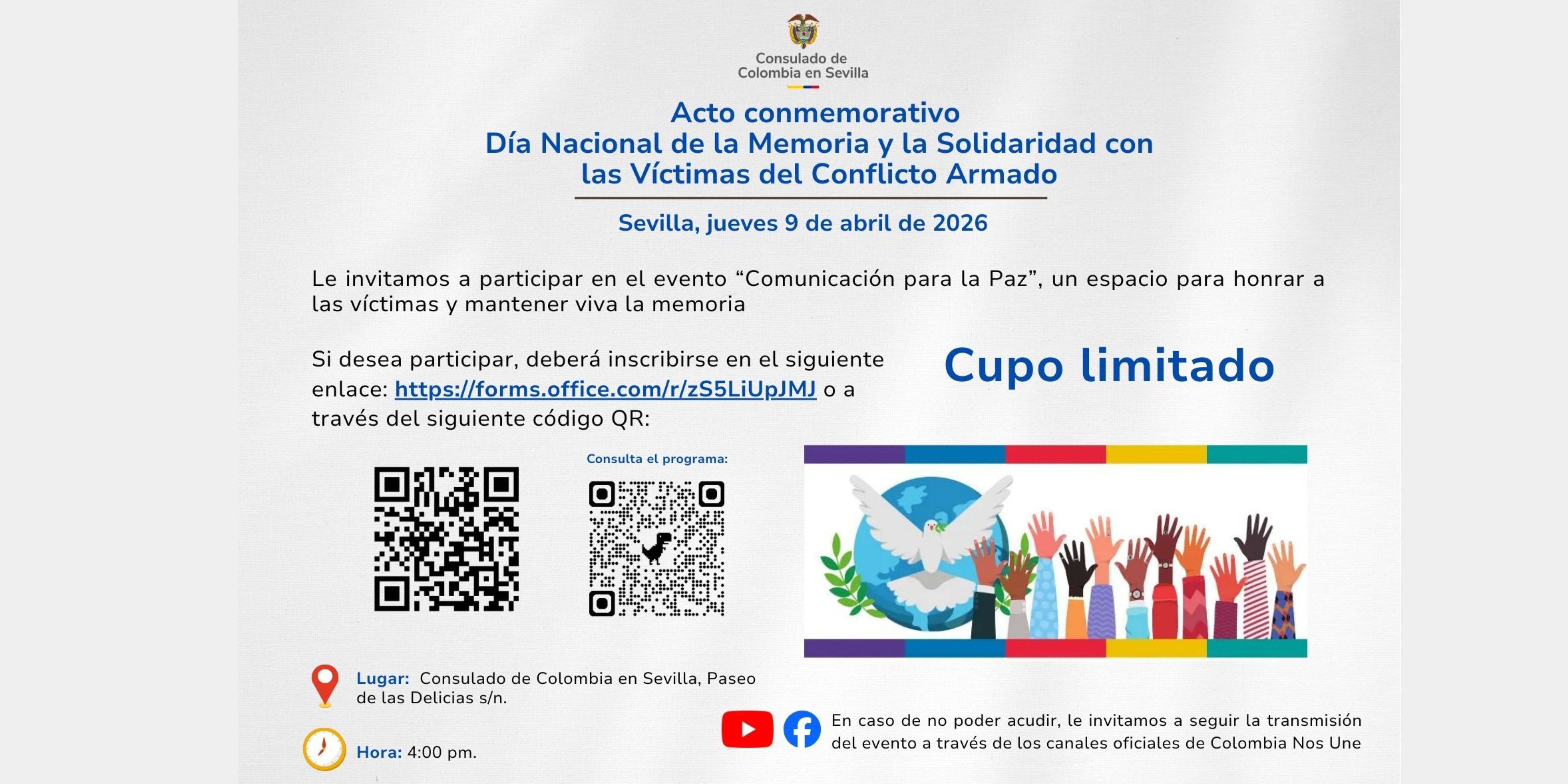 Encuentro de conmemoración del Día Nacional de la Memoria y la Solidaridad con las Víctimas del Conflicto Armado