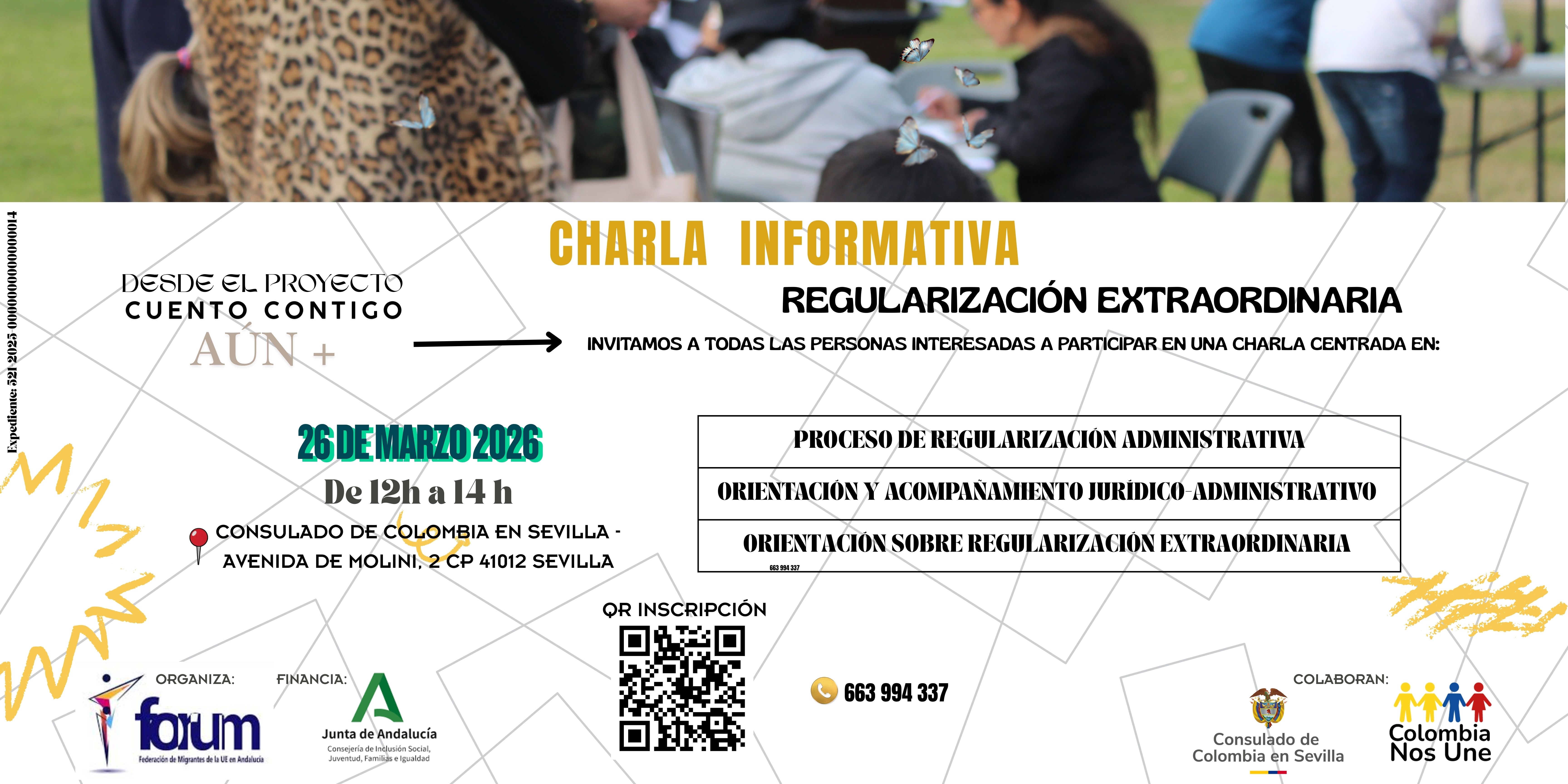 Charla informativa sobre la regularización extraordinaria 2026