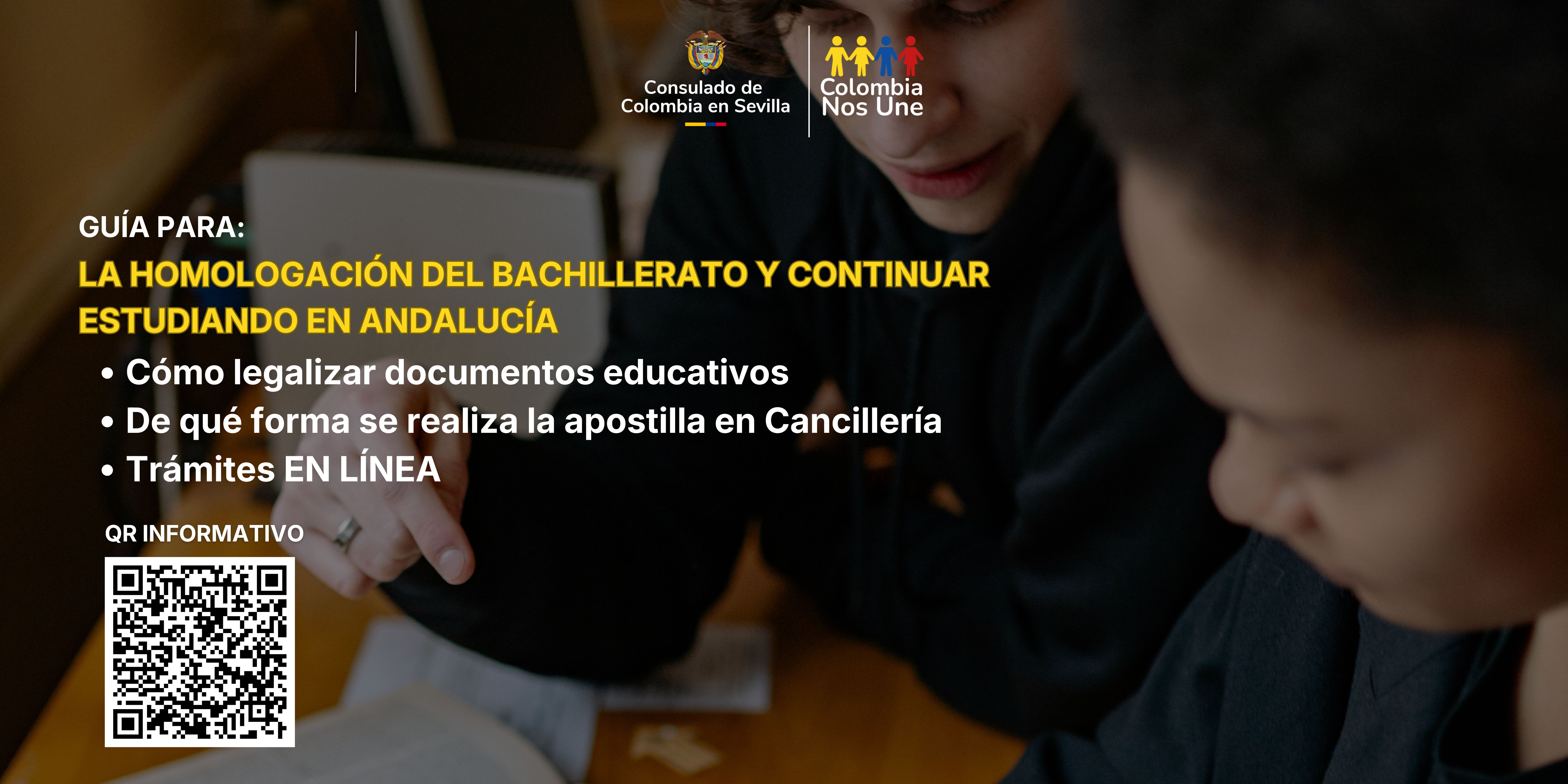 Guía para la homologación del bachillerato y continuar estudiando en Andalucía