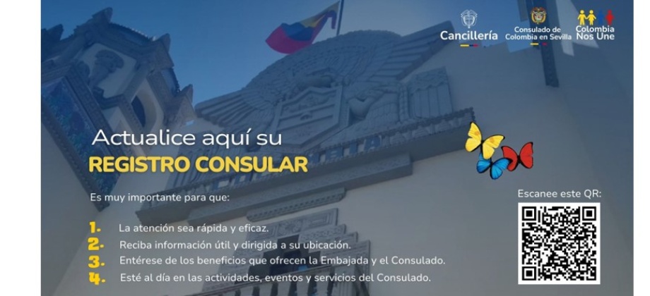 Actualiza o realiza tu Registro Consular para recibir información de interés 