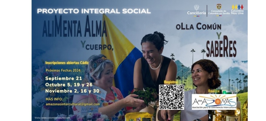 Actualización de agenda en Cádiz y recordatorio fechas en Sevilla y Huelva del Proyecto Integral Social Alimenta Cuerpo y Alma, Olla Común y Saberes