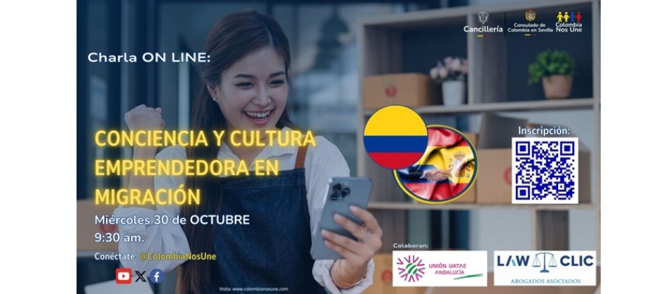 Charla online Conciencia y Cultura emprendedora en migración