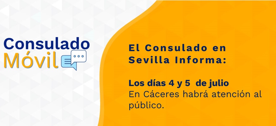 Consulado móvil en Cáceres