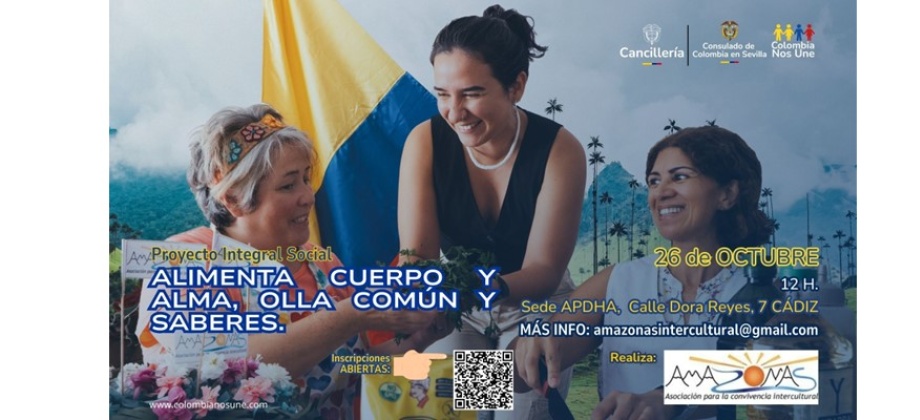 Este 26 de octubre de 2024 a las 12 del día les invitamos a la Olla Común y Saberes en Cádiz