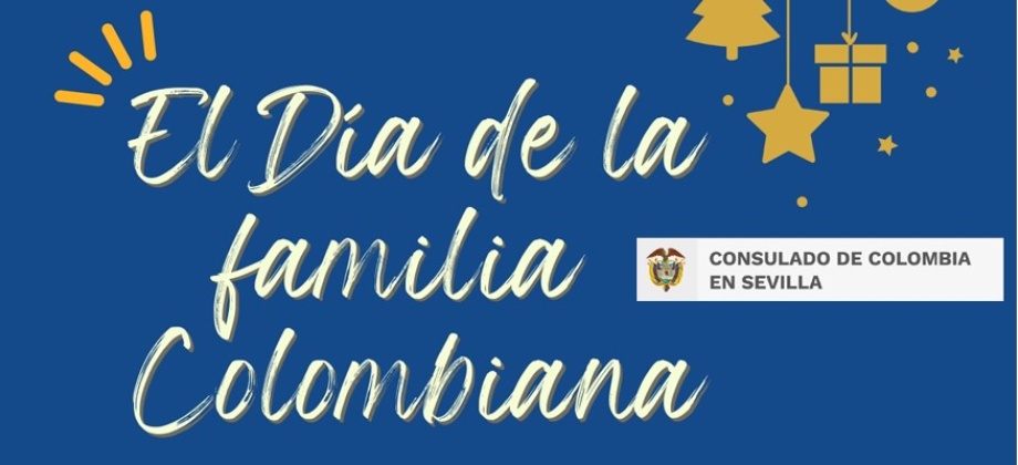 Participa del "Día de la familia colombiana" a celebrarse este 16 de diciembre