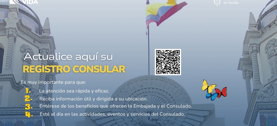 Actualiza o realiza tu Registro Consular para recibir información de interés 