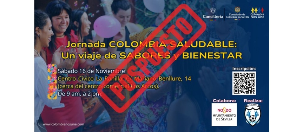 Se suspende la Jornada Colombia Saludable: Un Viaje de Sabores y Bienestar 