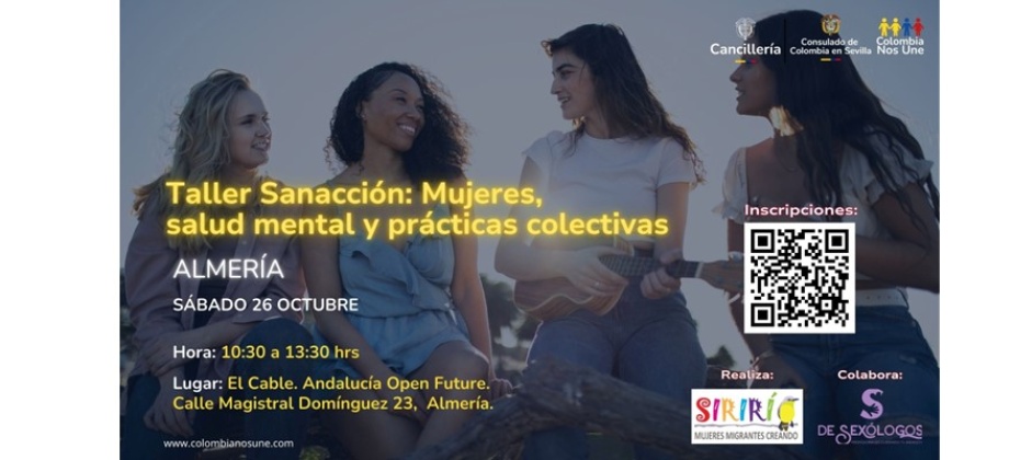 Preparadas para taller en Almería "Sanacción: Mujeres, salud mental y prácticas colectivas"