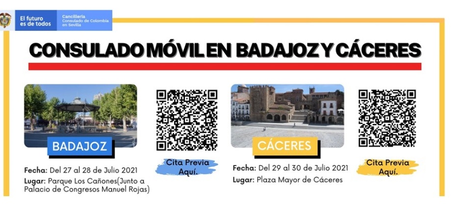  Consulado Móvil en las Provincias de Badajoz 
