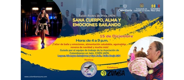 15 de diciembre de 2024 en Jaén, sana cuerpo, alma y emociones bailando en navidad