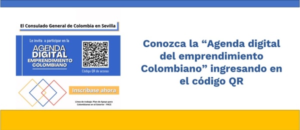 Conozca la “Agenda digital del emprendimiento Colombiano” ingresando en el código QR
