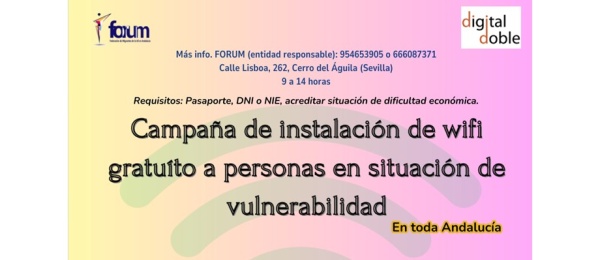 Campaña de wifi gratuito de Forum Andalucía y doble digital