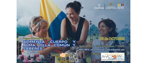 Este 26 de octubre de 2024 a las 12 del día les invitamos a la Olla Común y Saberes en Cádiz