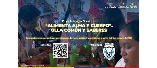 Agenda en Sevilla del Proyecto Integral Social Alimenta Cuerpo y Alma, Olla Común y Saberes