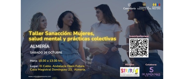 Preparadas para taller en Almería "Sanacción: Mujeres, salud mental y prácticas colectivas"